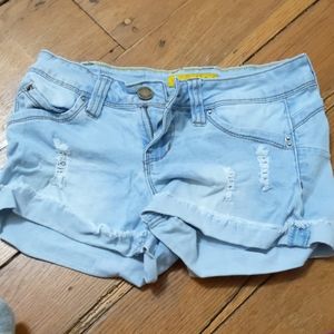 Short denim shorts